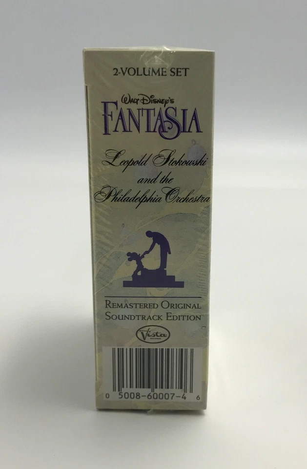 Walt Disney's Fantasia Movie Soundtrack 2 Cassette Tapes Mickey Mouse 1990 NEW - Image 4 of 4