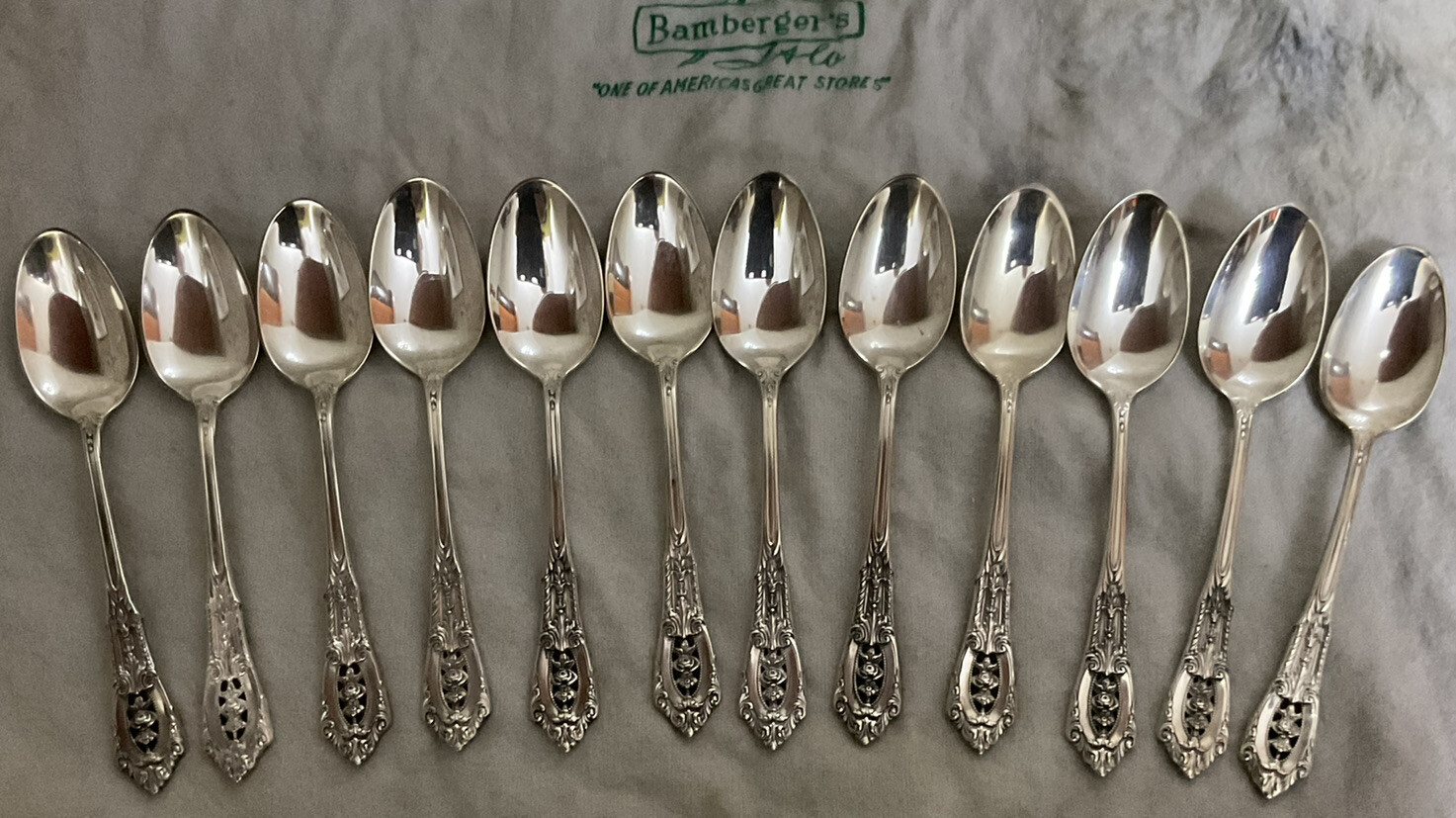 WALLACE STERLING SET OF 12 SPOONS 4” EACH eBay