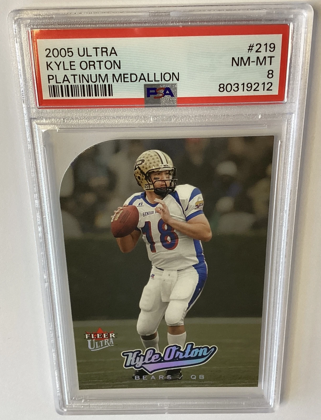 Kyle Orton Ultra #219 Platinum Medallion