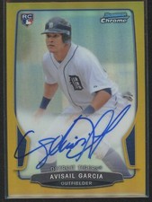 Avisail Garcia 2013 Bowman Chrome Gold Refractor 31/50 RC ROOKIE AUTO TIGERS