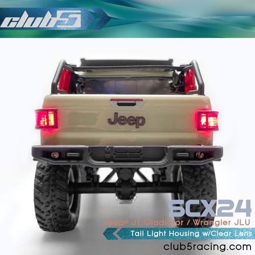 Tail Light Housing w/Clear Lens for Axial SCX24 Jeep Gladiator - Picture 4 of 9
