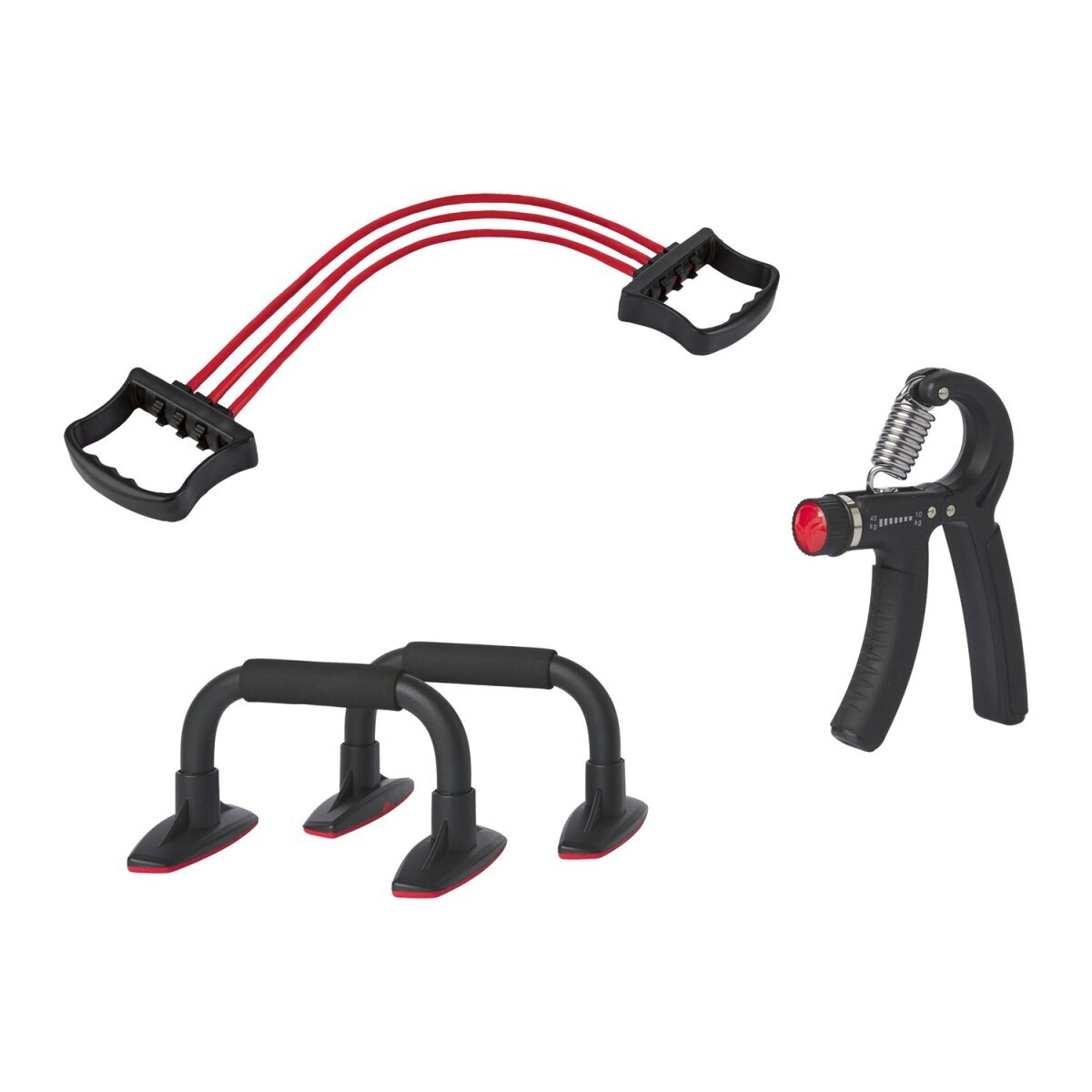Crivit Unterarmtrainer Liegestützgriffe Expander Training Kraftsport Fitness Neu