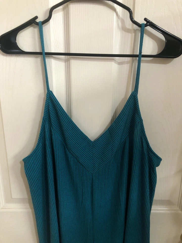 Новые женские Xhilaration гостиной пижамы Детский комбинезон бак бирюзовый и черный размер большой - Изображение 2 из 4