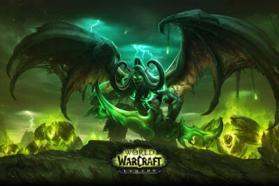 World Of Warcraft Legion 2016 Poster 30X20" Wall Print Game Silk Demon Hunter