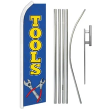 Tools Swooper Flutter Feather Advertising Flag Kit Tool Rental Hardware Store