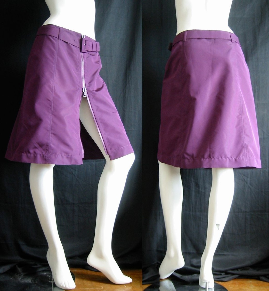 PRADA belted trench plum purple silk skirt 40 NWoT $1250 | eBay PRADA belted trench plum purple silk skirt 40 NWoT $1250 | eBay