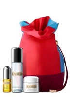  360 La Mer Glowing Collection BOXED SET Moisurizing Cream Cleanser Renewal Oil