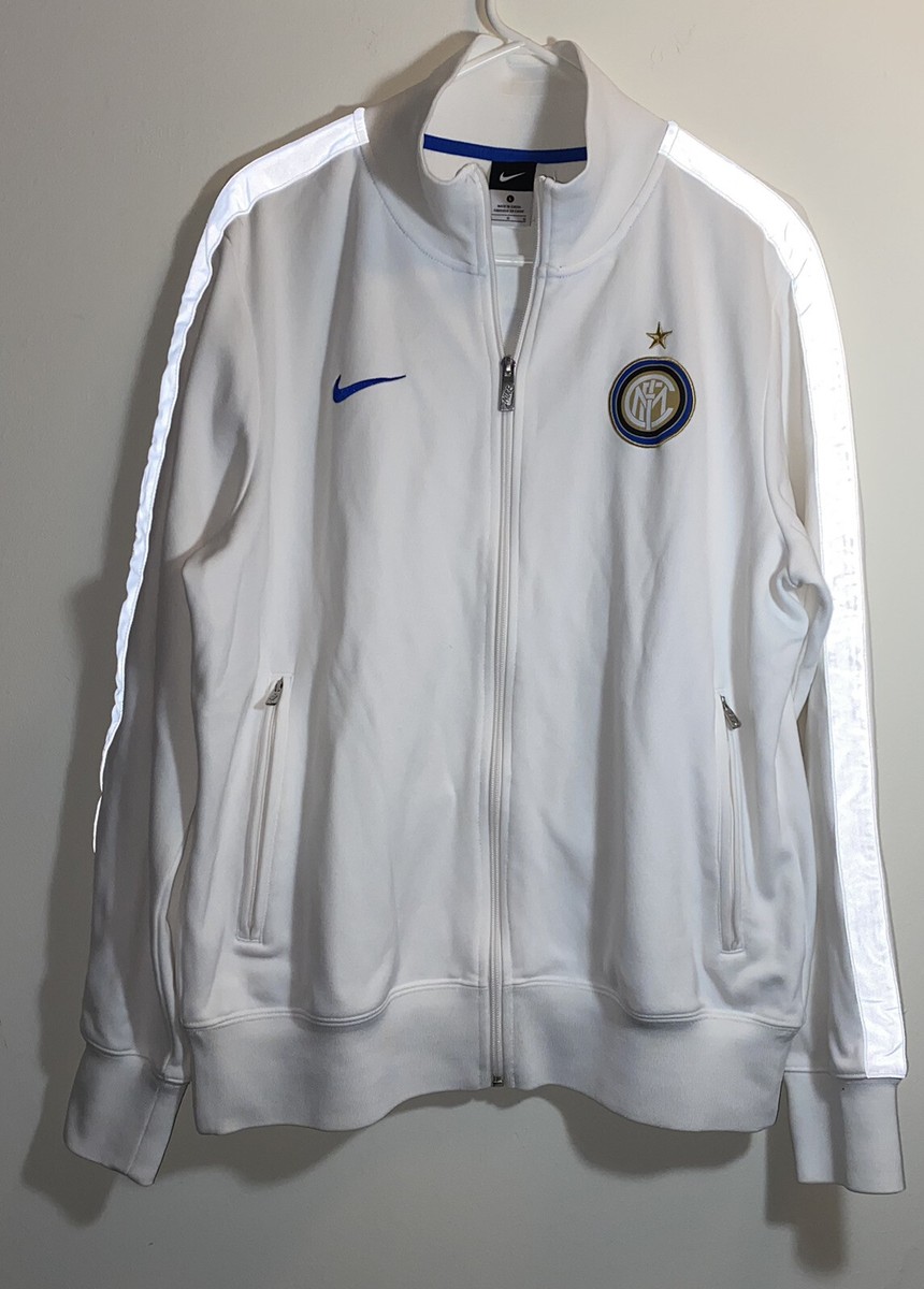 Jaqueta masculina Nike Inter Milan 2009 2010 branca grande