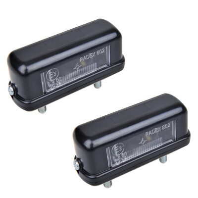 2x universal license plate lighting car trailer caravan RV license plate
