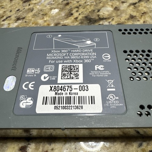 Genuine Microsoft 20GB HDD for XBOX 360 X804675-003 untested see pics - Picture 3 of 6