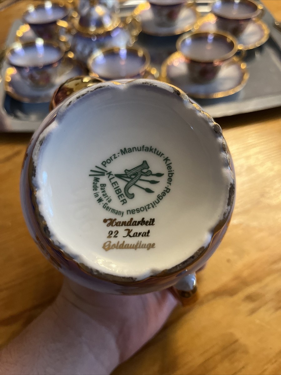 Porz-Manufaktur Handarbeit Kleiber Regnitzlosau Bavaria W 22k Gold