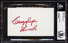 **Crazy Legs Hirsch Signed Autographed Index Card Encapsulated BAS**