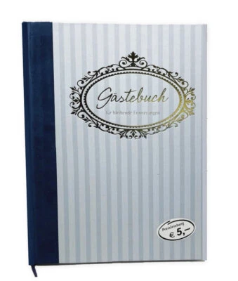 MARKENLOS Gästebuch Notizbuch Skizzenbuch Kladde A4 100 Seiten Restposten Sonderposten