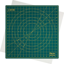 Rotating Cutting Mat 18" X 18" - Square 360 Rotating Self Healing Mat with Inno