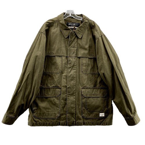 Vtg Eddie Bauer Mountain Parka Mens Large Green Wool Lined Hooded