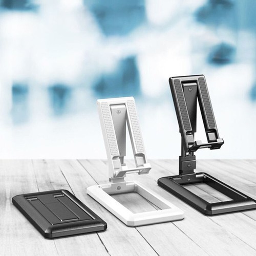 Mobile Phone Holder Bracket Foldable Desktop Folding Stand Portable - Photo 4 sur 12