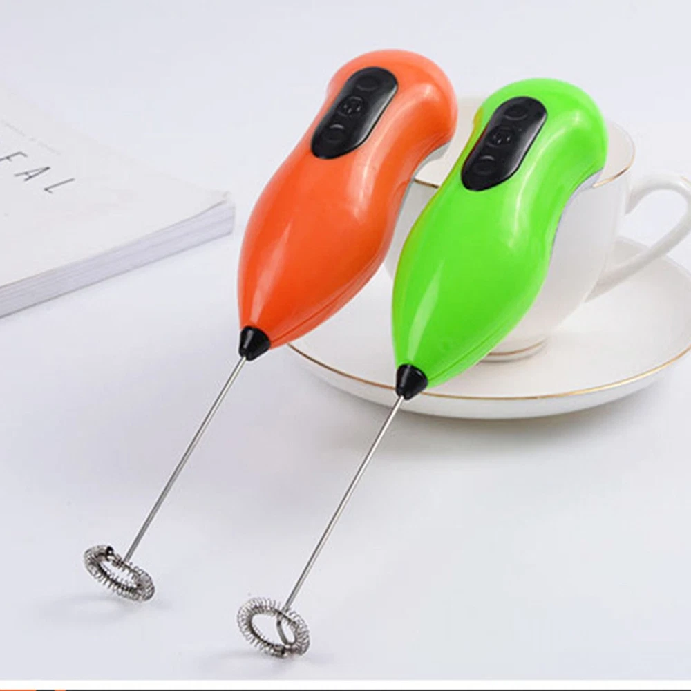 Milk Frother Handheld Electric Coffee Beverage Mixer Stainless Steel Whisk