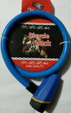 Kinghuu 36 Inch Bike Locks Cable Lock Coiled Secure Keys Bike Cable Lock Blue