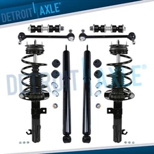 Front Struts w/ Coil Spring Rear Shocks Sway Bar Links for 2008-2011 Ford Focus