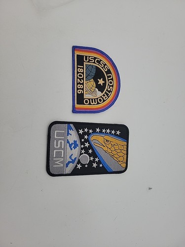 ALIEN Movie U.S.C.S.S. Nostromo Dark Nvy Patches Iron On Patch U.C.S.M