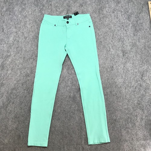 Active USA Youth Jeans Girls Size M Light Green Jegging Knit Denim Stretchy - Picture 3 of 12
