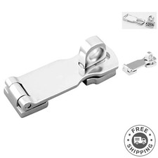 Marine Grade Stainless Steel Heavy Duty Door Hasp with Turning Padlock Eye Mount