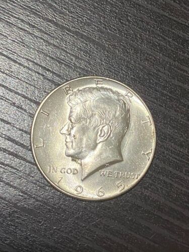 KENNEDY HALF DOLLAR 1965 COIN - MS(Mint State) with 40% Silver, 60% Copper