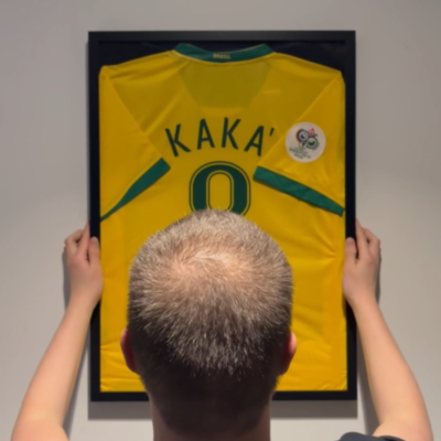 ブラジル2006 KAKA'カカ　代表サインユニフォーム ブラジル代表 2006 Nike ホーム半袖 ユニフォーム #8 KAKA カカ