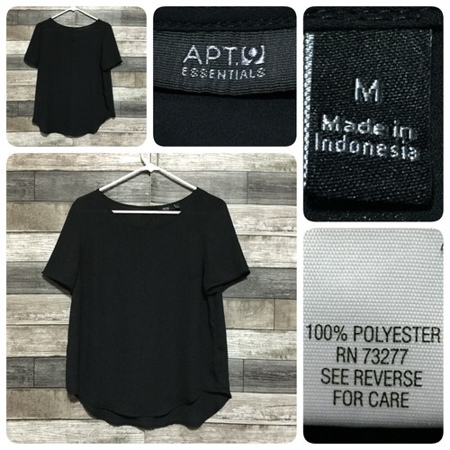 Apt 9 Essentials Blouse Women's M Black 