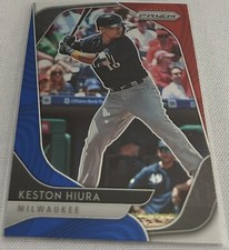 2020 Prizm Baseball Keston Hiura Milwaukee Brewers Red White Blue Prizm #2