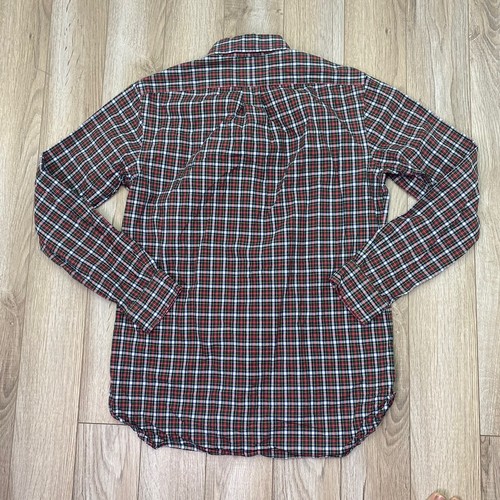 Ralph Lauren Button Down Shirt Teens Size 15/38 Red Blue Plaid Long Sleeve - Picture 7 of 11