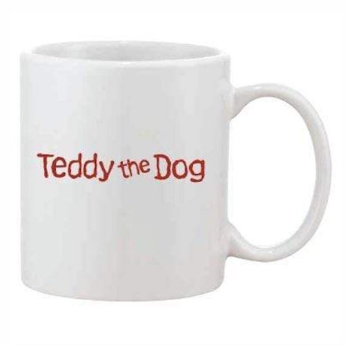 Teddy the Dog Coffee Mug Fall Teddy Limited Edition Autumn Leaves Ceramic Cup - Picture 5 of 6