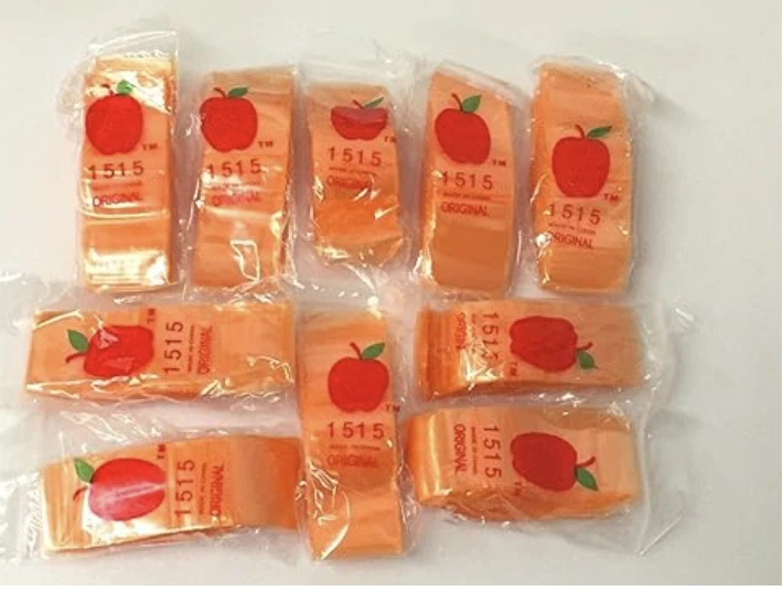 1000pc APPLE BRAND DIME BAGS 1515: 1.5" x 1.5" PREMIUM QUALITY & THICKNESS - Image 4 of 4