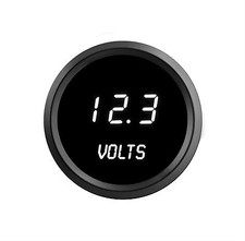 2 116 Digital Voltmeter Gauge White Leds Black Bezel Made In The Usa 52mm 2 116 Digital Voltmeter Gauge White Leds Black Bezel Made In The Usa 52mm