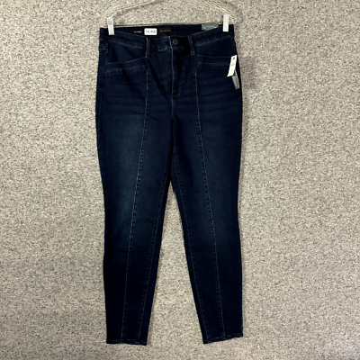 Talbots Women’s Size 10 Dark Wash Blue High Waist Ankle Skinny Stretch Jeans