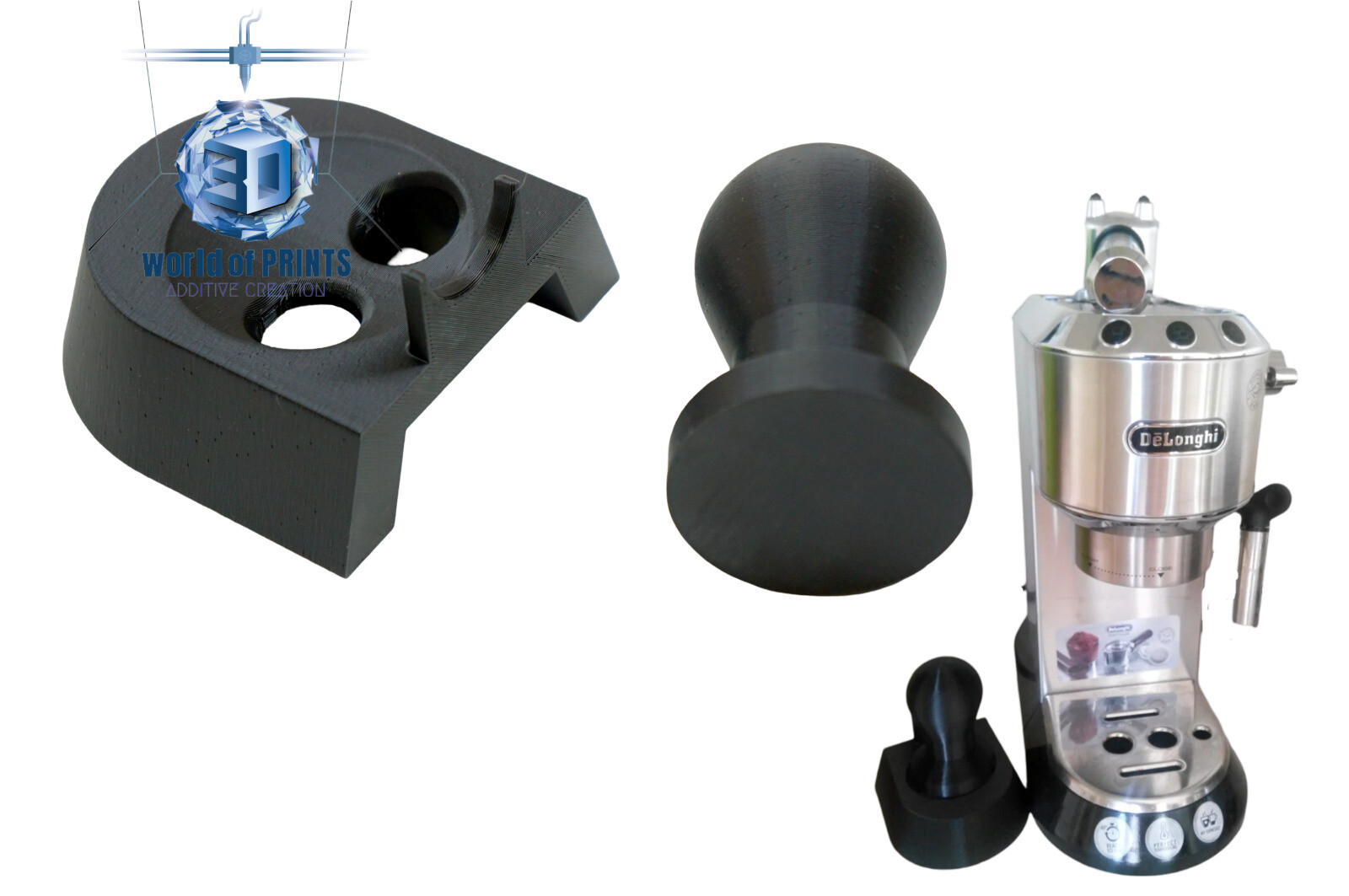 Tamper and Tamper Stand for Delonghi EC680 (De'Longhi EC680M) Espresso