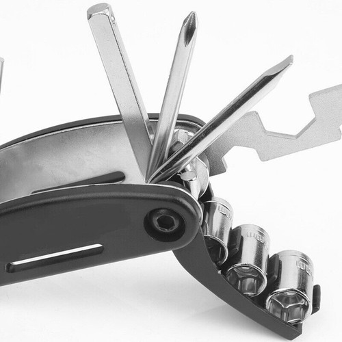 Multifunctional 16 in 1 Bicycle Repair Tools Kit Mountain Bike Folding Multitool - Picture 11 of 11
