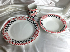 VINTAGE GIBSON COCA COLA 3 PIECE DINNER SET