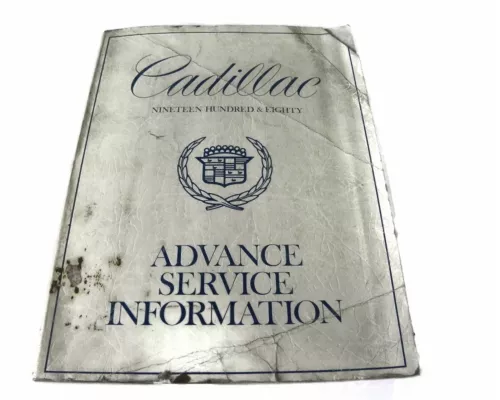 1980 CADILLAC DEALER ADVANCE SERVICE INFORMATION REPAIR MANUAL