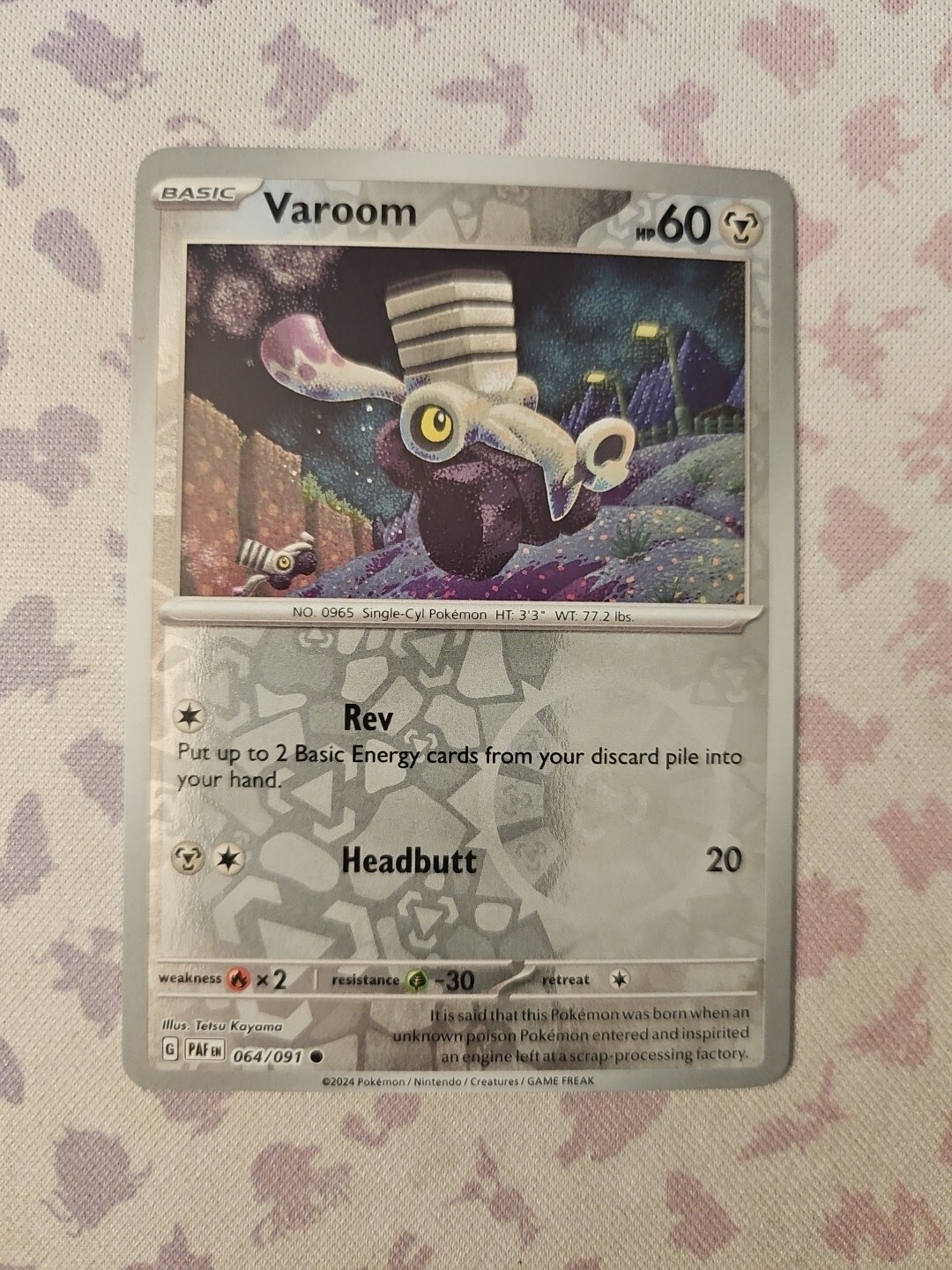 Varoom - 064/091 - Reverse Holo - Pokemon Paldean Fates - NM