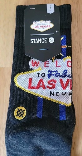 Stance Glitter Gulch Vegas Crew Socks Small - Picture 3 of 3