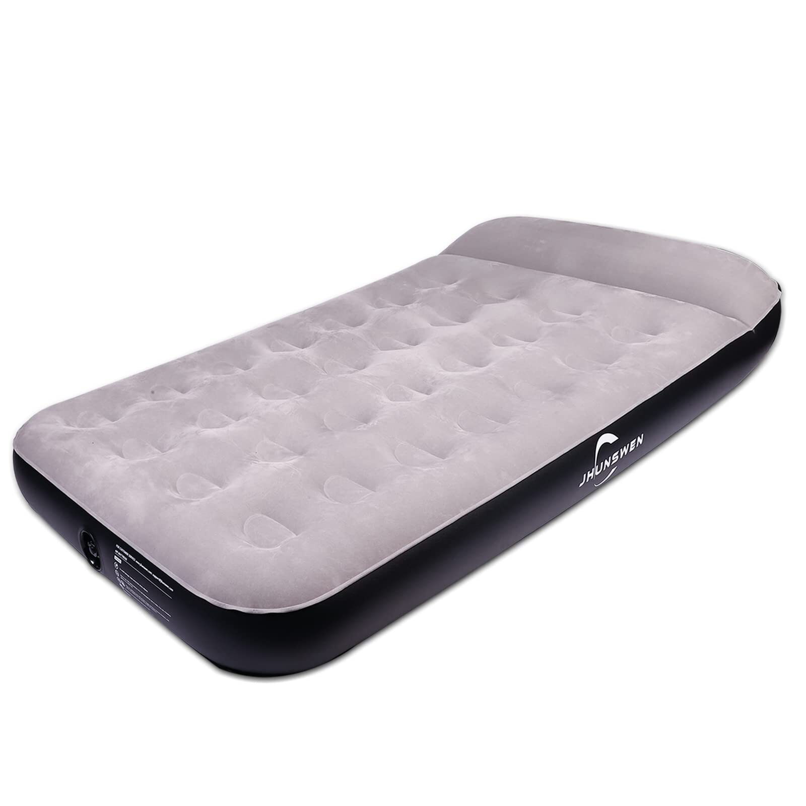King Size Air Mattress with Pillow Camping Inflatable Airbeds Flocked