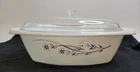 Vintage Pyrex Golden Honeysuckle 4 Qt Casserole #038 W/Clear Lid