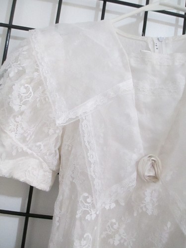VINTAGE JESSICA McCLINTOCK 🌸 SIZE 8==VICTORIAN / LACEY / WEDDING EASTER DRESS - Picture 6 of 12