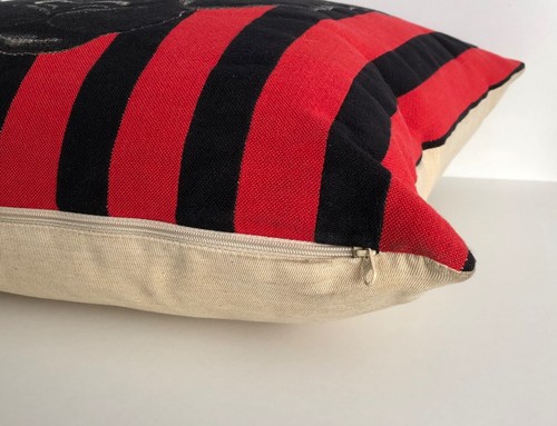 NIGHTCLUB BLACK AND RED STRIPES PANTHER JUNGLE TAPESTRY CUSHION COVER ONLY - Picture 2 of 2