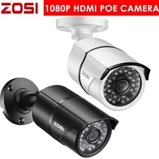 ZOSI Home CCTV 1080p IP 2MP Outdoor Security POE Bullet Camera Night Vision