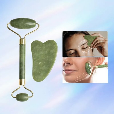 SACE LADY Jade Guasha Board Facial Face Neck Body Gua Sha Massage Tool Slimming