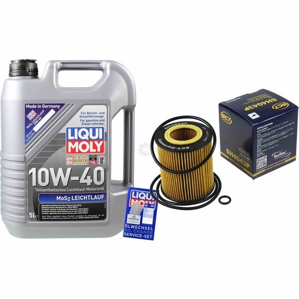 Inspektionskit Filter Liqui Moly ÖL 5L 10W-40 FüR Suzuki SX4 GY 1.9 Ddis 4X4-image