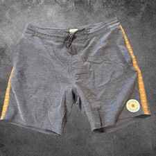 Rip Curl Layday Boardshorts Mens Gray Orange Swim Shorts Hybrid Beach Size 32