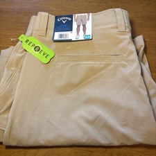NWT Callaway Opti Dri Golf Shorts Men s W38 Khaki Performance Stretch Pocket